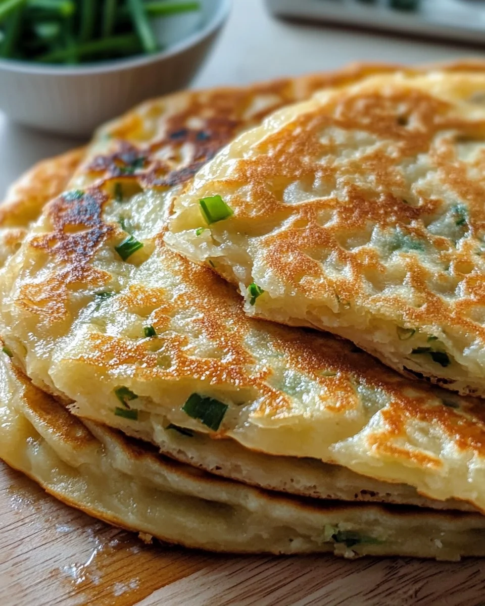 Crispy Flaky Scallion Pancakes from Scratch