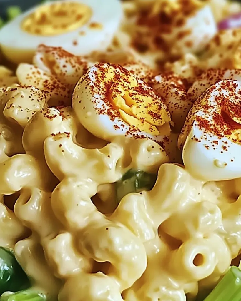 Deviled Egg Macaroni Salad
