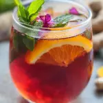 Hibiscus Tea with Ginger, Turmeric, and Citrus