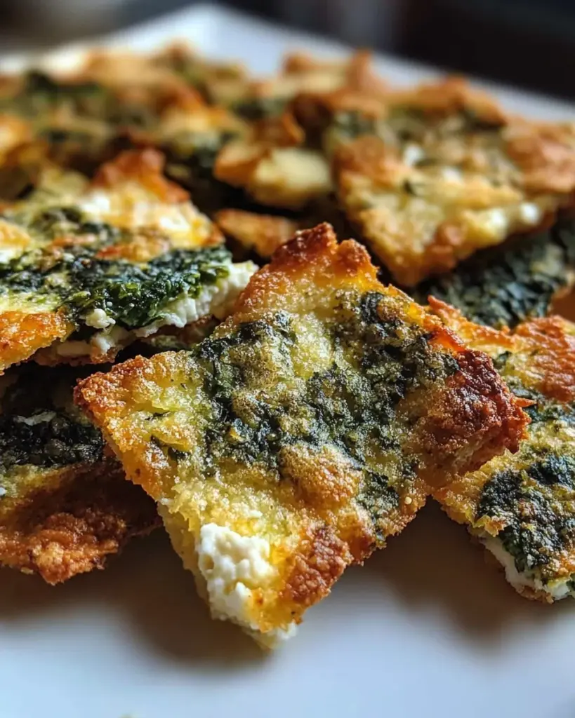 Irresistible Mediterranean Spinach and Feta Cheese Crisps in 30 Minutes