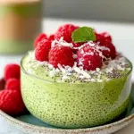 Matcha Chia Pudding (34g Protein & 317 Calories)