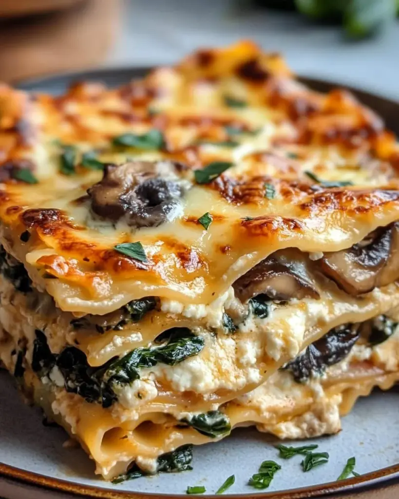 Mushroom And Spinach Lasagna Recipe