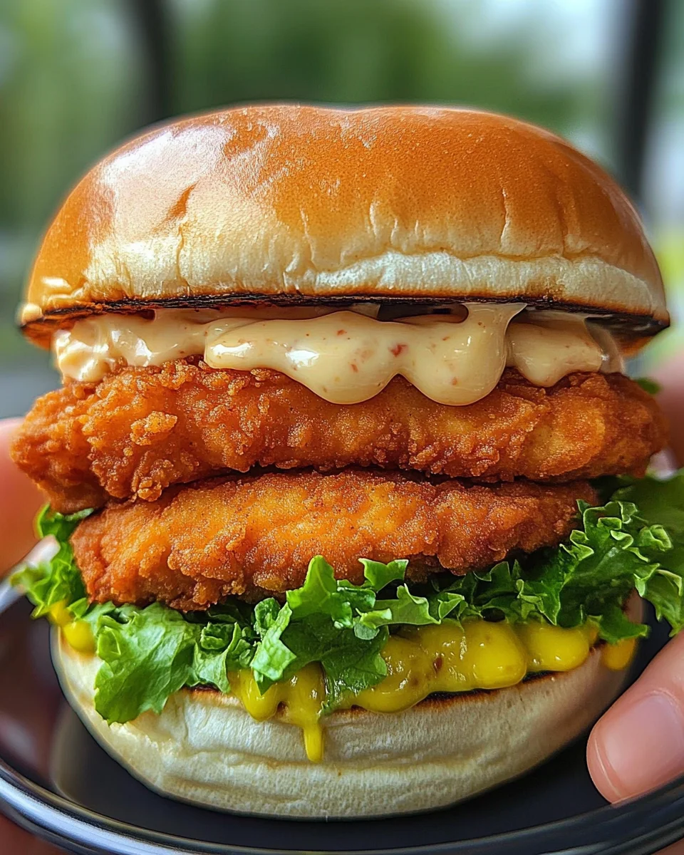 Spicy Double McChicken (Better Than McDonald's!)